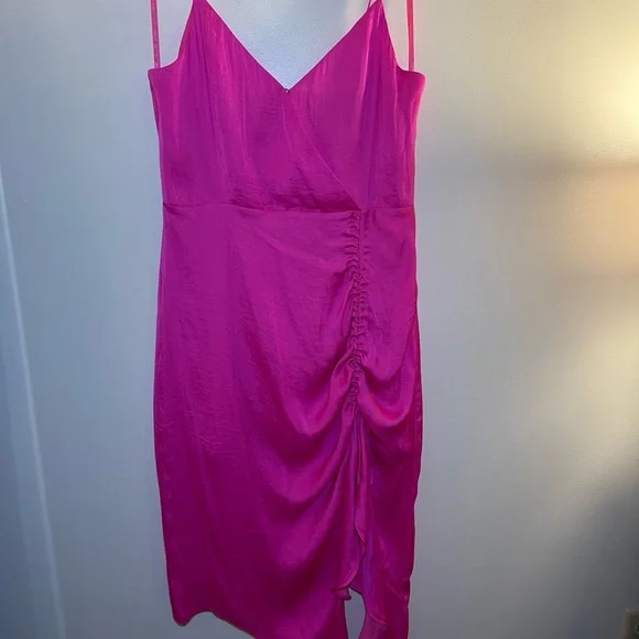 Vici Dolls Hot Pink Midi Dress